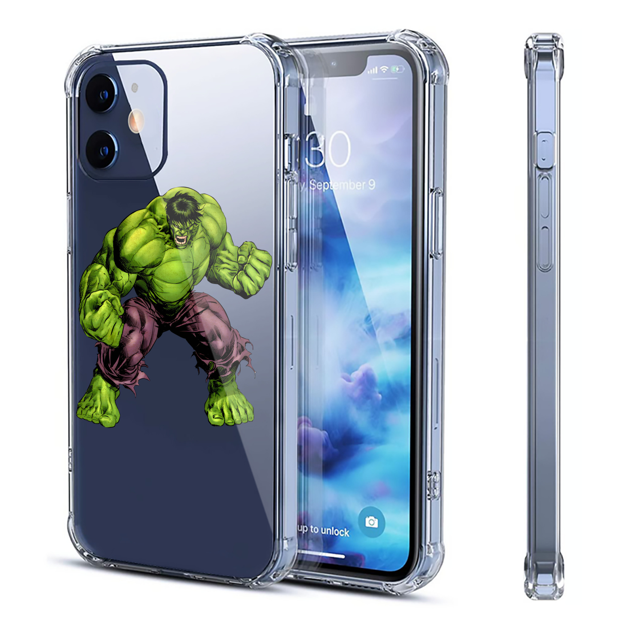 （画像用） アベンジャーズ The Avengers 【iPhone 12シリーズ対応】透明スマホケース（クリアソフトケース）